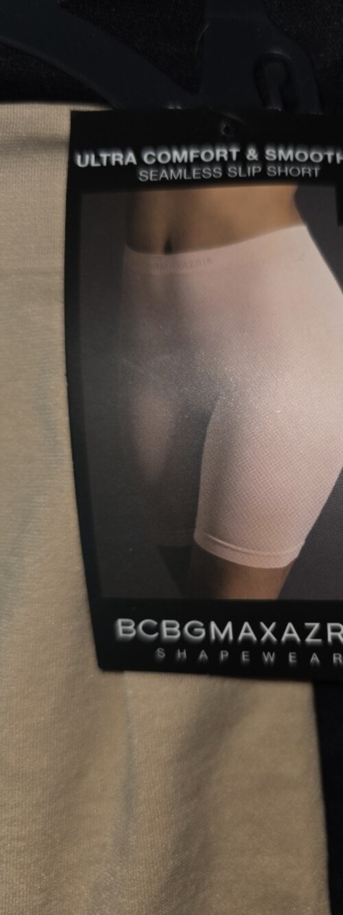 BCBGMaxAzria Seamless Slip Shorts 2 Pack Beige & Black Sz 2X Everyday Layering